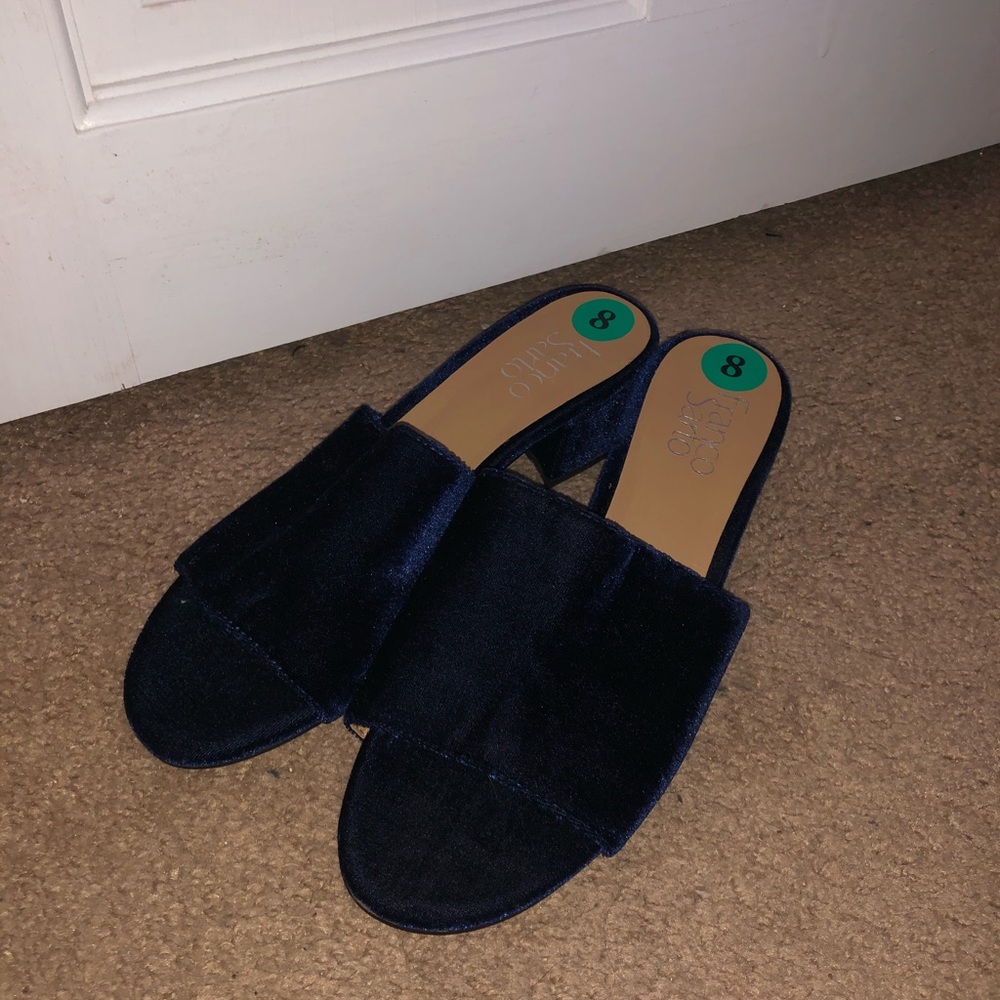 Franco Sarto velour heels